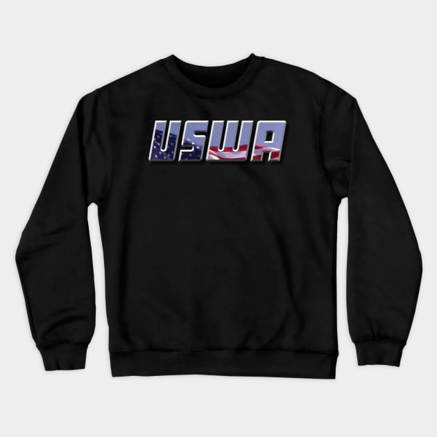 USWA Logo Crewneck Sweatshirt by Main Event Comedy